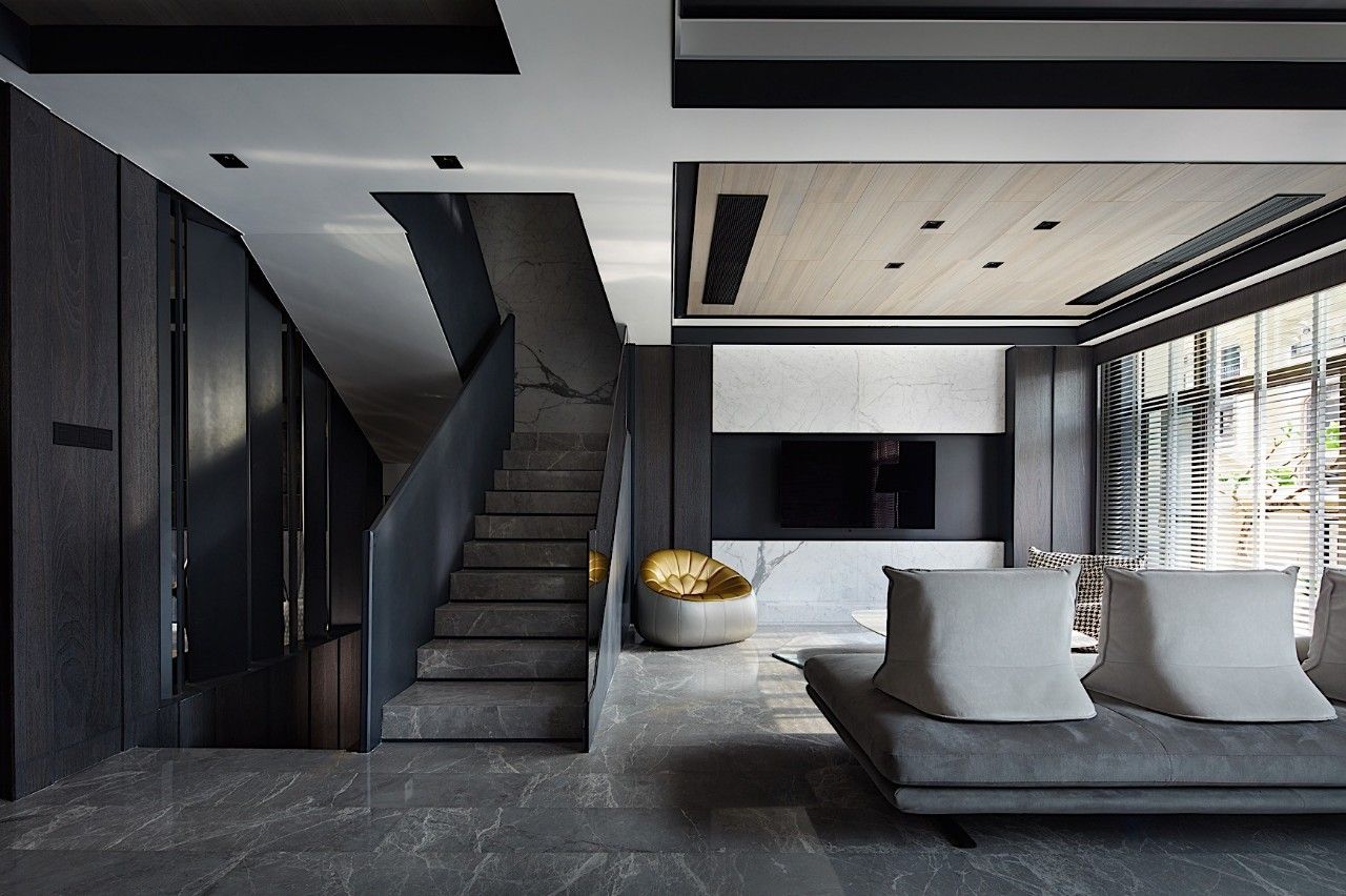 极具设计感的现代别墅空间，河南专业装饰公司实例展示